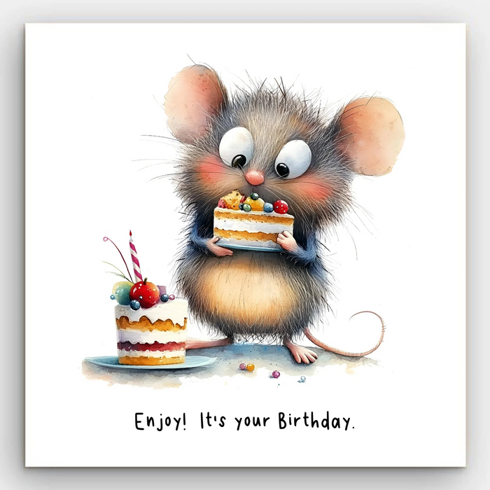 Happy Birthday - Mouse Card