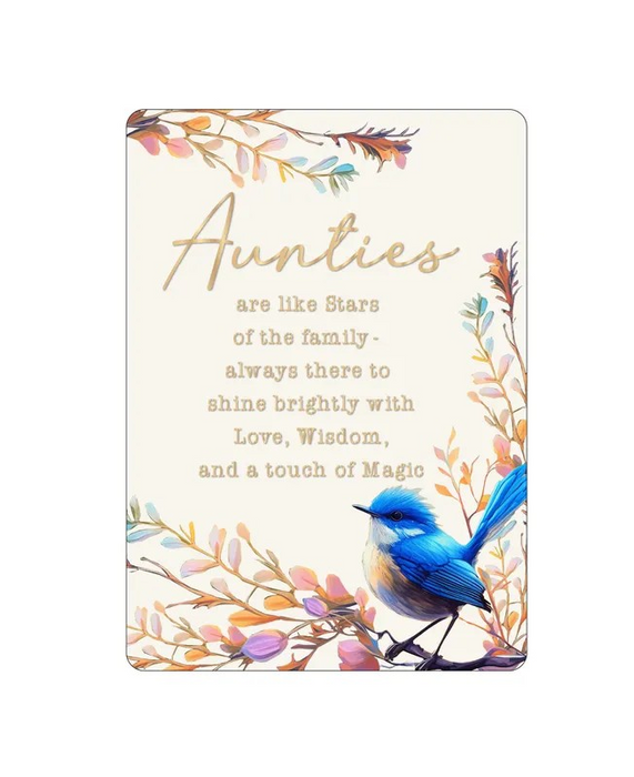Mystical Blooms Epoxy Plaque - Aunties