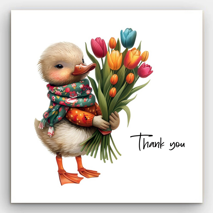 Thank You - Duck Card
