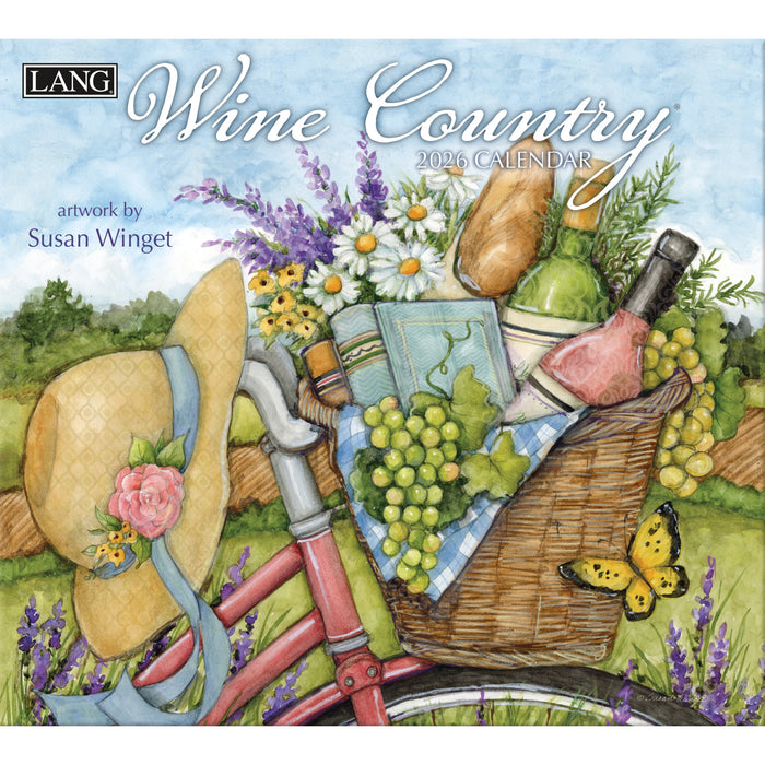 Calendar LANG 2026 - Wine Country