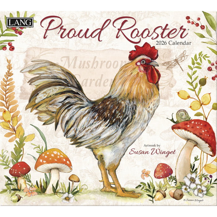 Calendar LANG 2026 - Proud Rooster