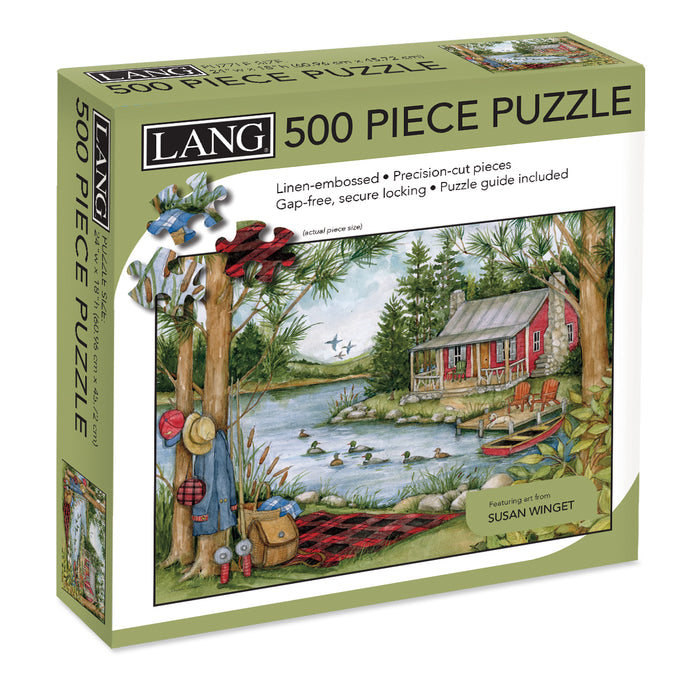 LANG 'Picnic By The Lake' Jigsaw Puzzle - 500 Piece