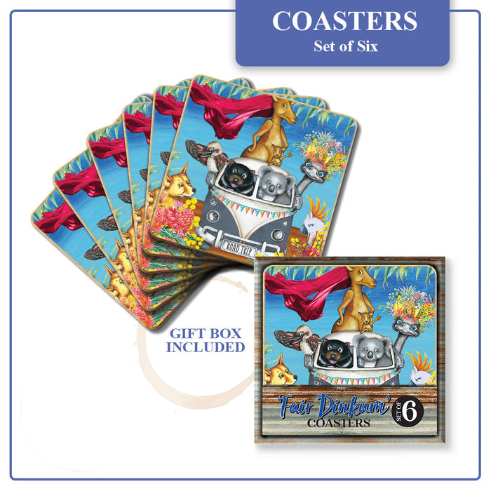 Lisa Pollock Priscilla Coasters - Set/6