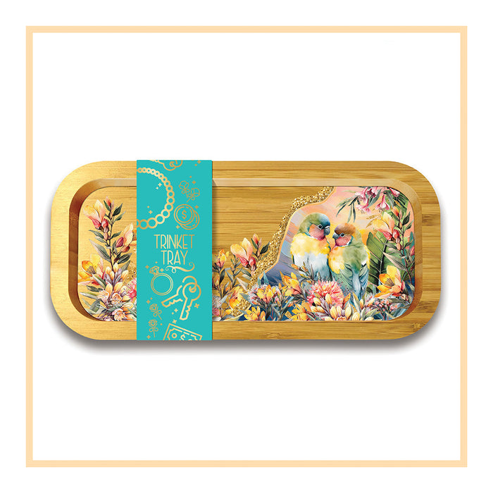 Trinket Tray - Sunset Love Birds