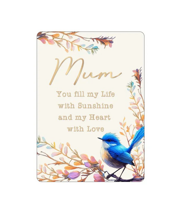Mystical Blooms Epoxy Plaque - Mum