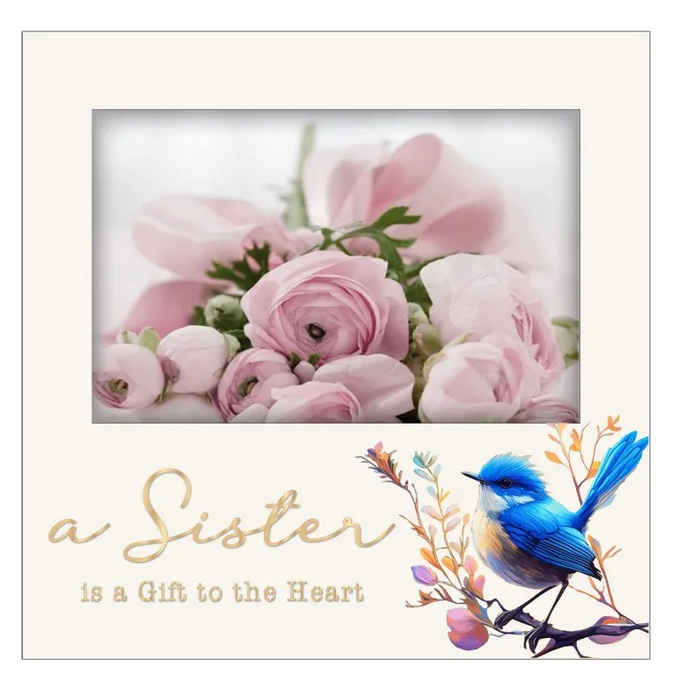 Mystical Blooms Epoxy Photo Frame - Sister