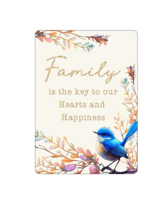 Mystical Blooms Epoxy Plaque - Family