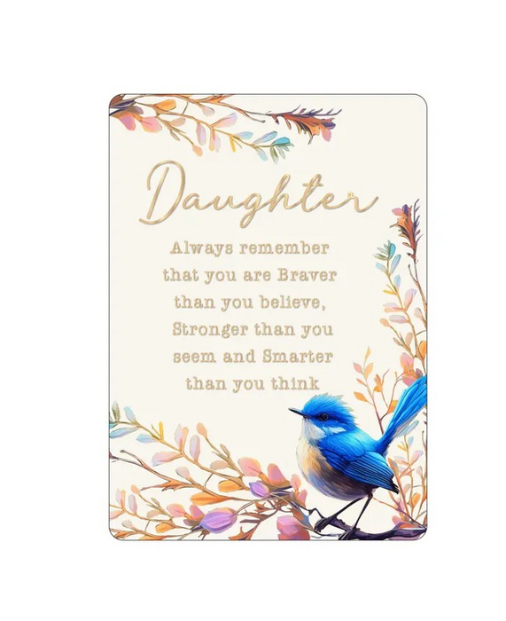 Mystical Blooms Epoxy Plaque - Daughter