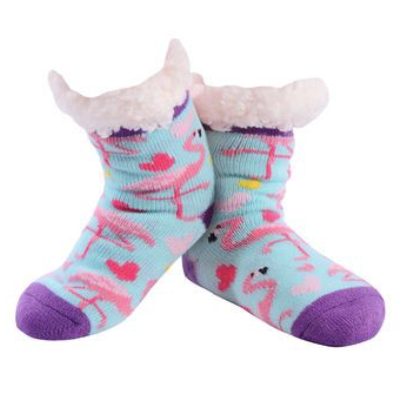 Nuzzles - Flamingo Hearts (Blue/Purple) - Girls (Approx Age 3-7)
