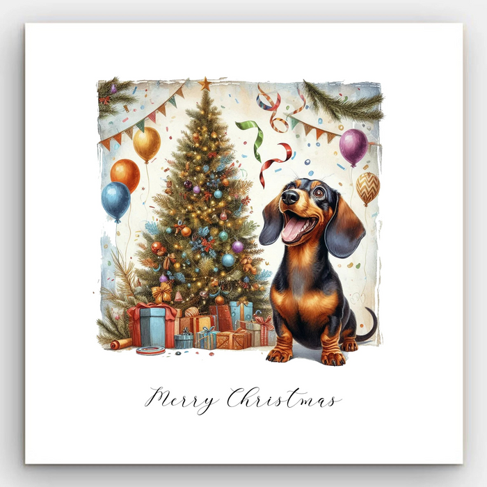 Christmas - Dachshund Card