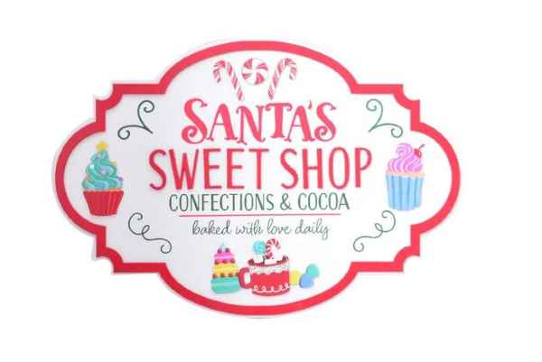 Santa's Sweet Shop Plaque