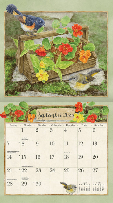 Calendar LANG 2025 - Birds In The Garden