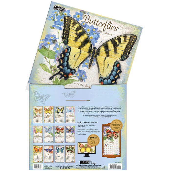 Calendar LANG 2025 - Butterflies