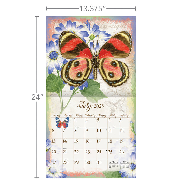 Calendar LANG 2025 - Butterflies