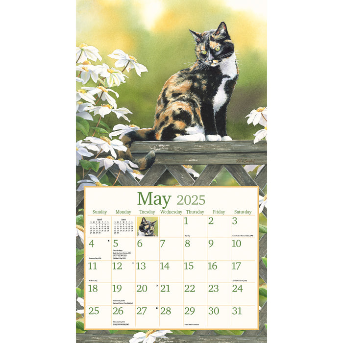 Calendar LANG 2025 - Cats In The Country