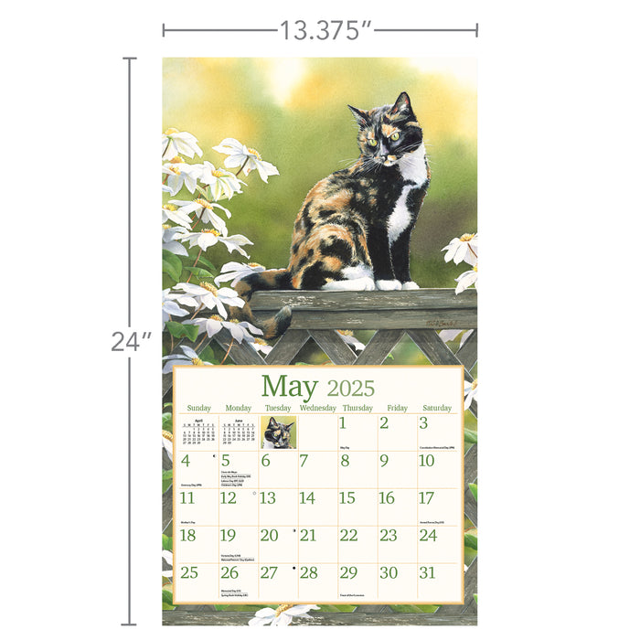 Calendar LANG 2025 - Cats In The Country