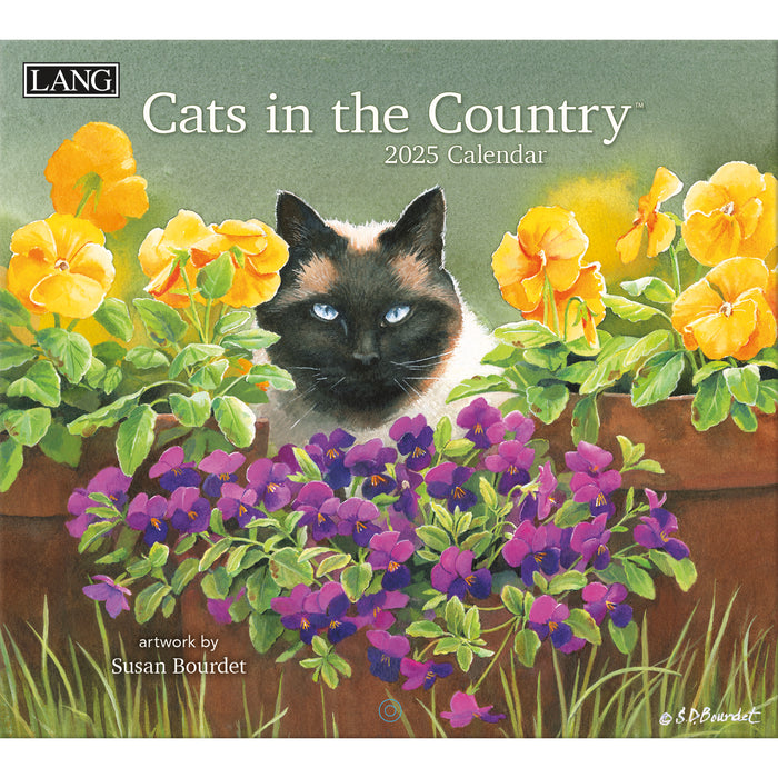 Calendar LANG 2025 - Cats In The Country