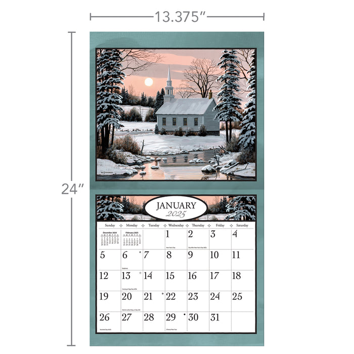 Calendar LANG 2025 - Country Churches