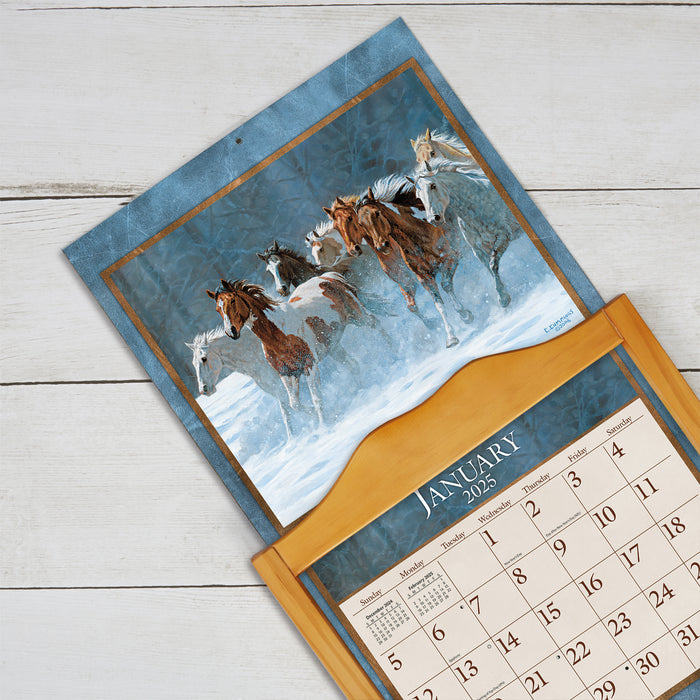 Calendar LANG 2025 - Horses In The Mist