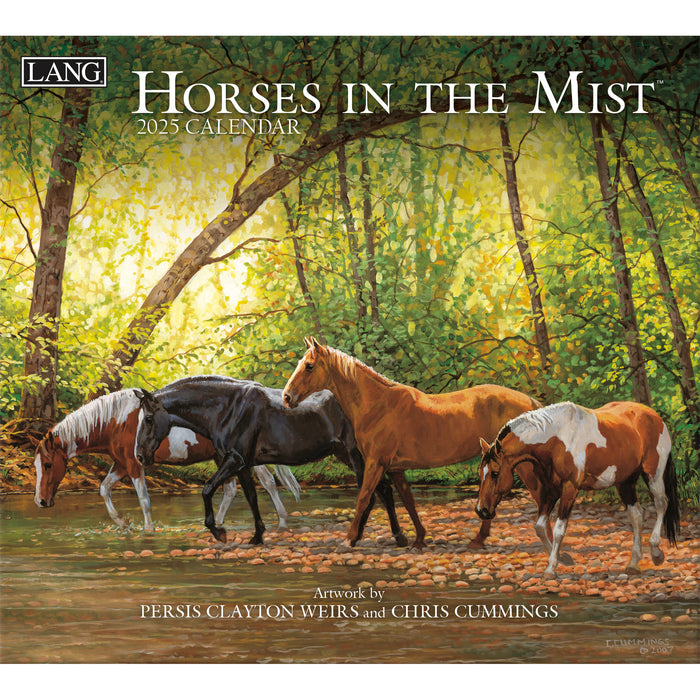 Calendar LANG 2025 - Horses In The Mist