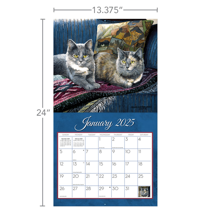 Calendar LANG 2025 - Love Of Cats