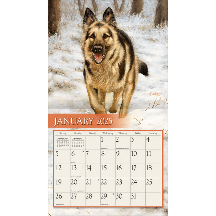 Calendar LANG 2025 - Love Of Dogs