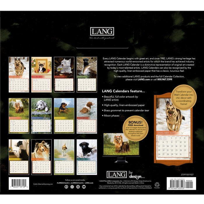 Calendar LANG 2025 - Love Of Dogs