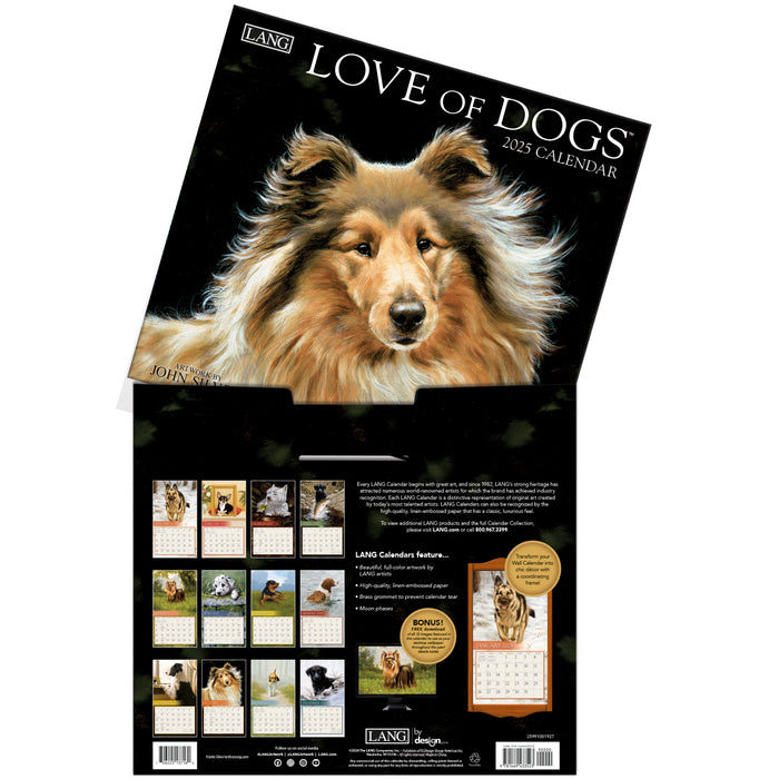 Calendar LANG 2025 - Love Of Dogs