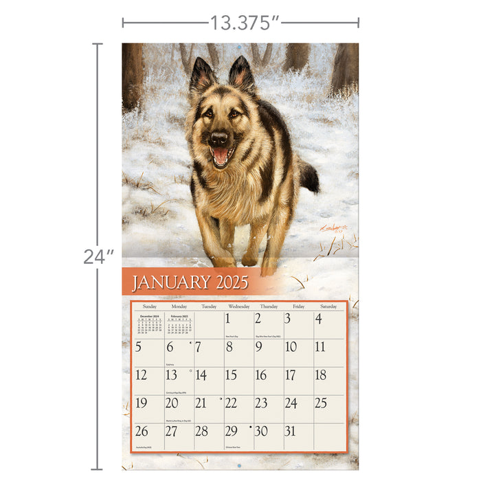 Calendar LANG 2025 - Love Of Dogs