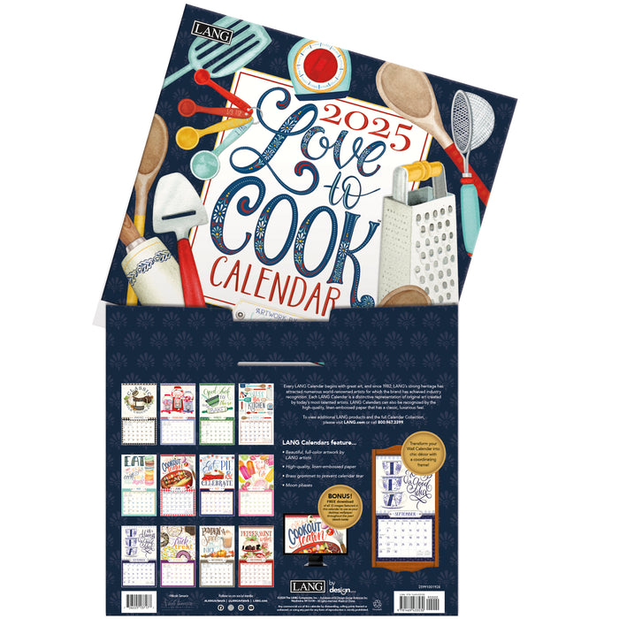 Calendar LANG 2025 - Love To Cook