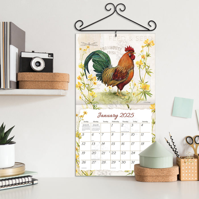 Calendar LANG 2025 - Proud Rooster