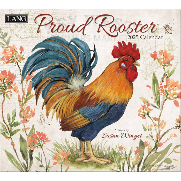 Calendar LANG 2025 - Proud Rooster