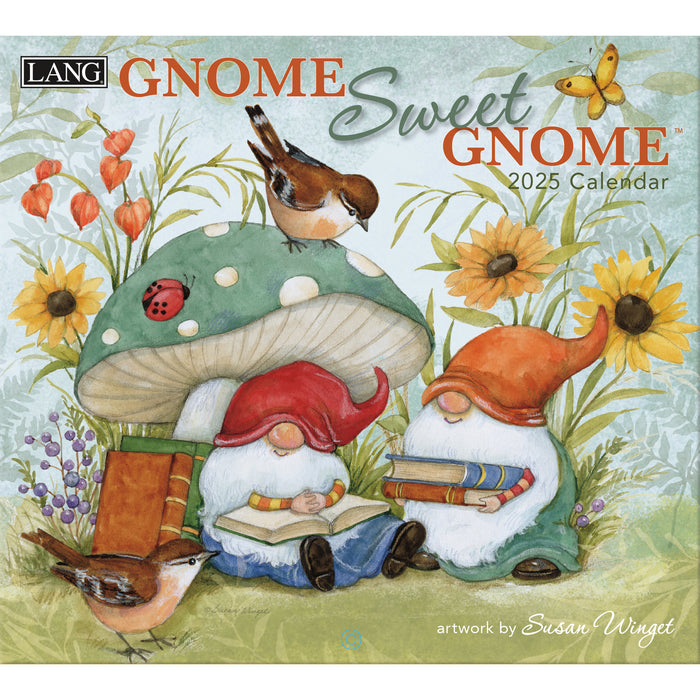 Calendar LANG 2025 - Gnome Sweet Gnome