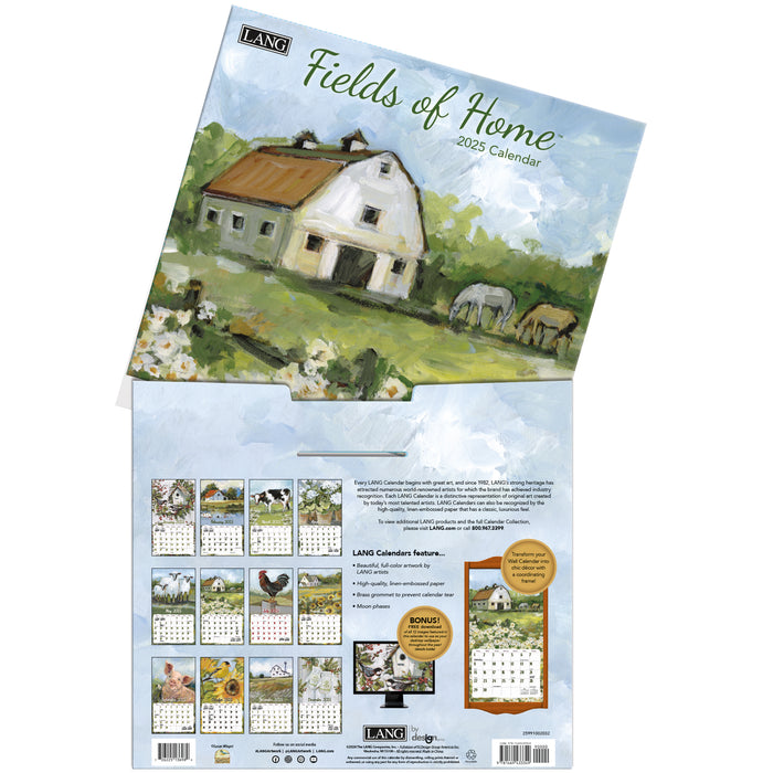 Calendar LANG 2025 - Fields Of Home