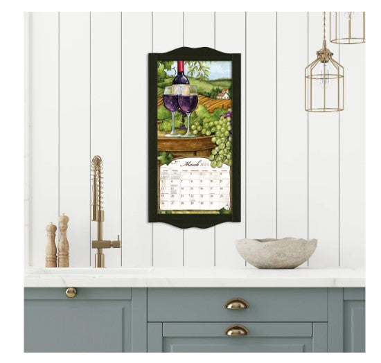 Vertical Wall Calendar LANG 2025 - Wine Country