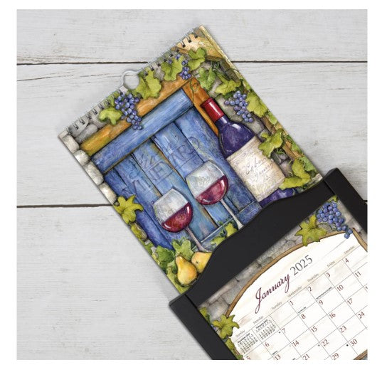 Vertical Wall Calendar LANG 2025 - Wine Country