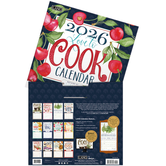 Calendar LANG 2026 - Love To Cook