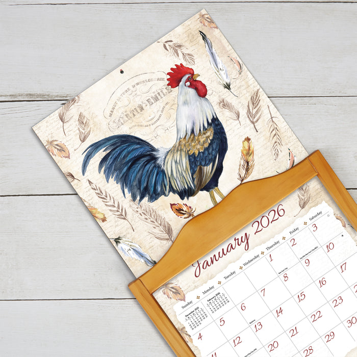 Calendar LANG 2026 - Proud Rooster