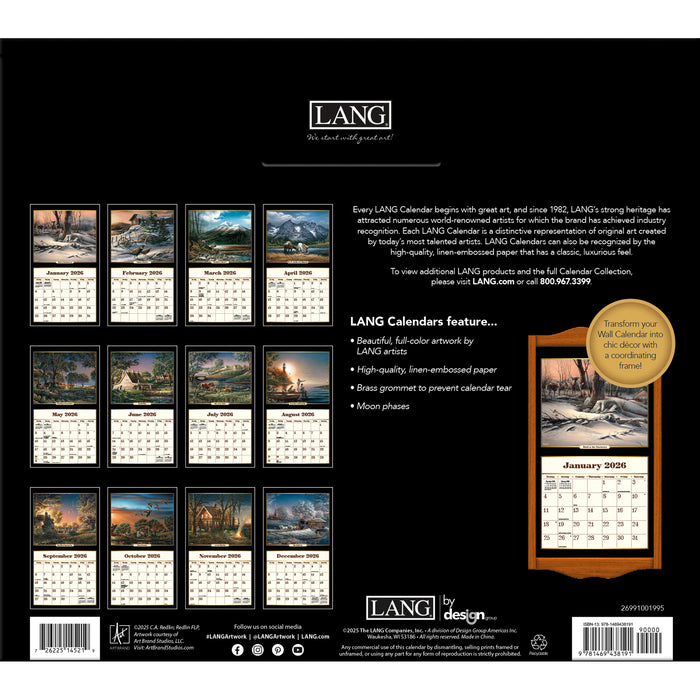 Calendar LANG 2026 - Terry Redlin