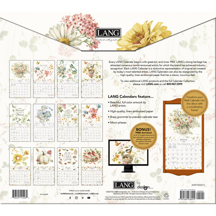 Calendar LANG 2026 - Watercolour Seasons