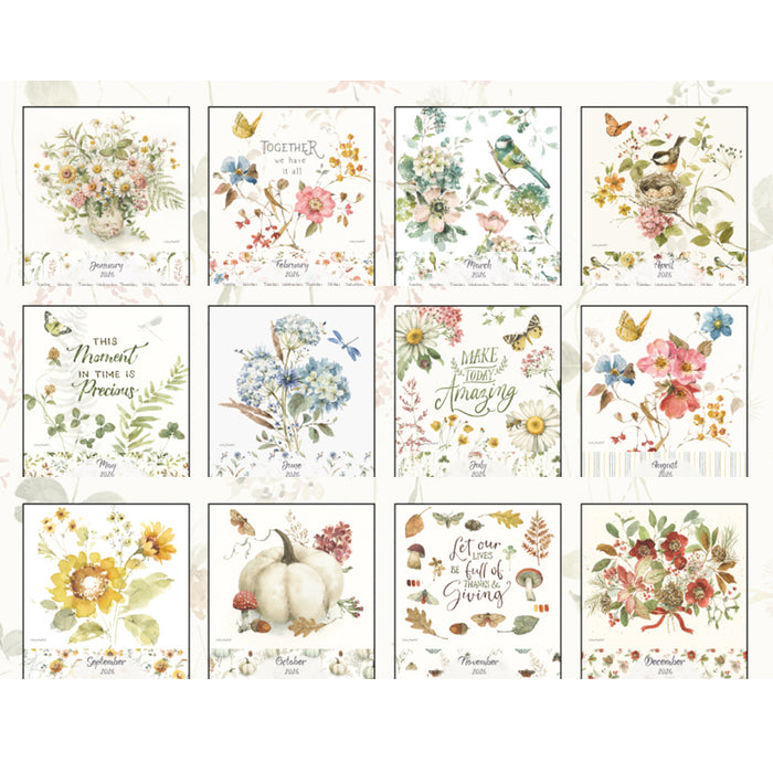 Calendar LANG 2026 - Watercolour Seasons