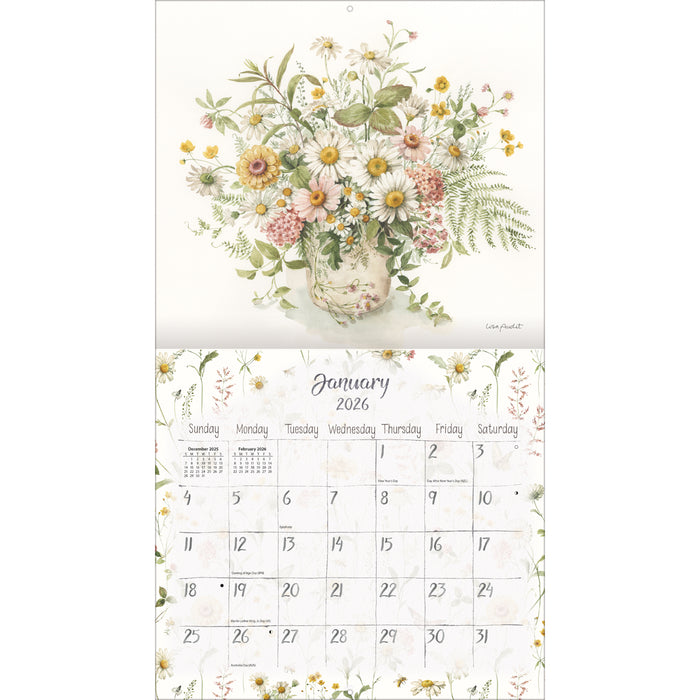 Calendar LANG 2026 - Watercolour Seasons
