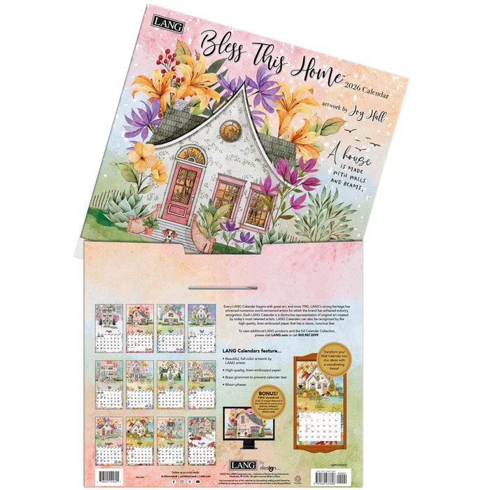 Calendar LANG 2026 - Bless This Home