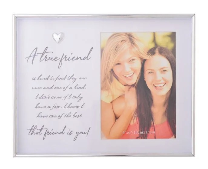 Love Heart True Friend Frame - 4 x 6