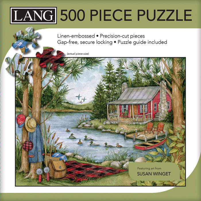 LANG 'Picnic By The Lake' Jigsaw Puzzle - 500 Piece