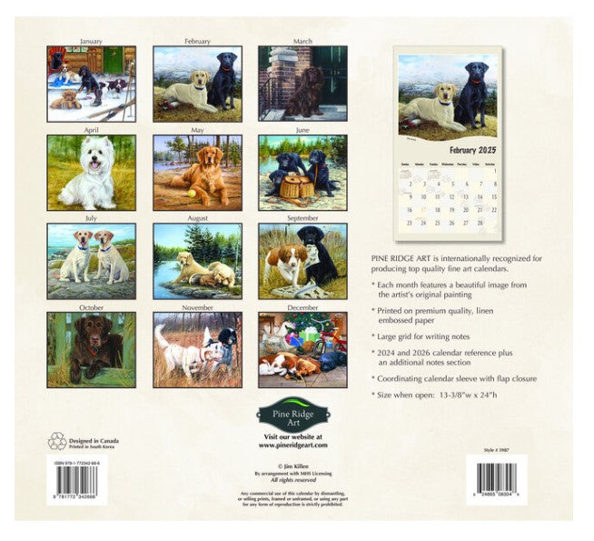 Calendar Pine Ridge 2025 - Must Love Dogs