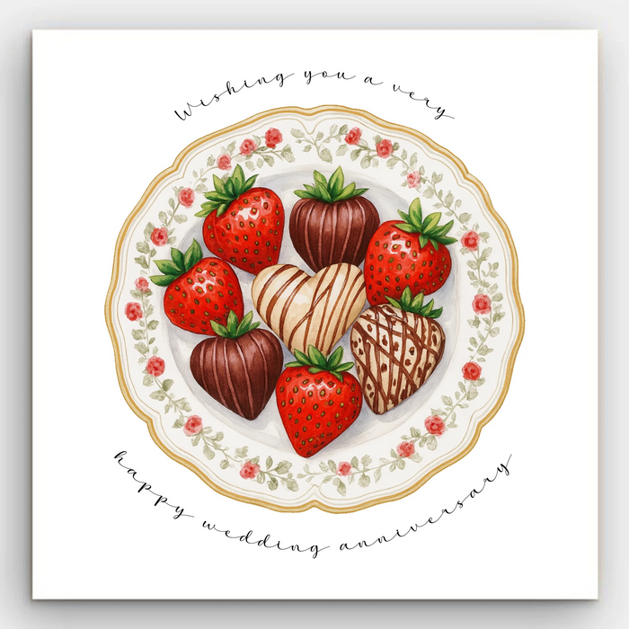 Happy Anniversary - Plate Card