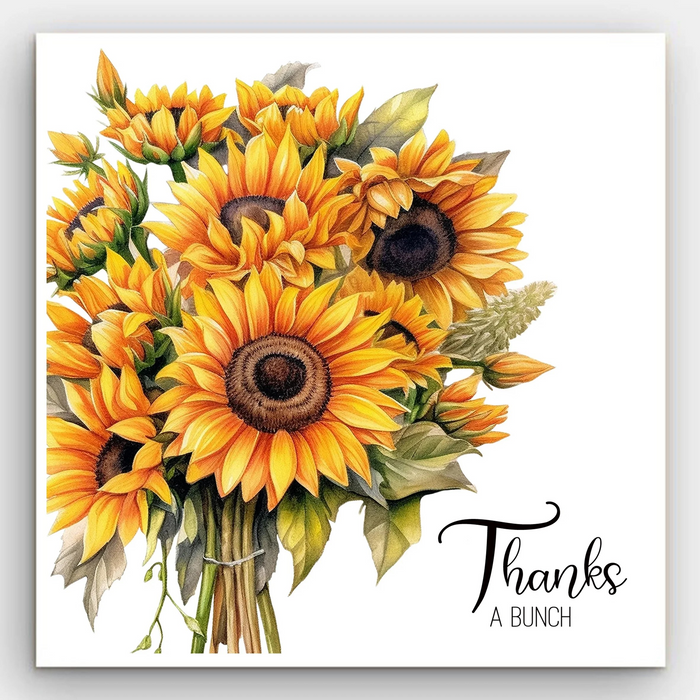 Thank You - Sunflowers Card