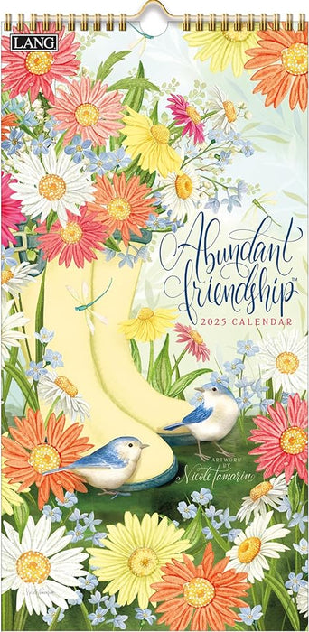 Vertical Wall Calendar LANG 2025 - Abundant Friendship