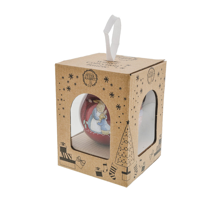 Beatrix Potter - Mrs. Rabbit & Peter Rabbit Christmas Bauble